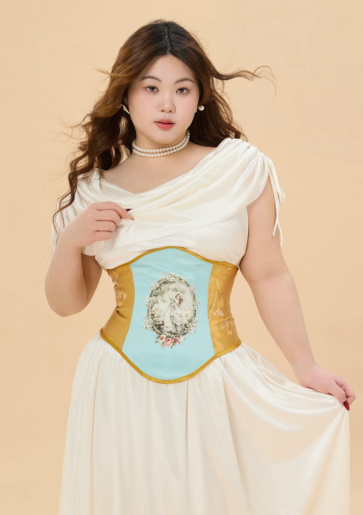 Curve & Plus Holy Golden Crown Corset (underbust) - Thrancidy