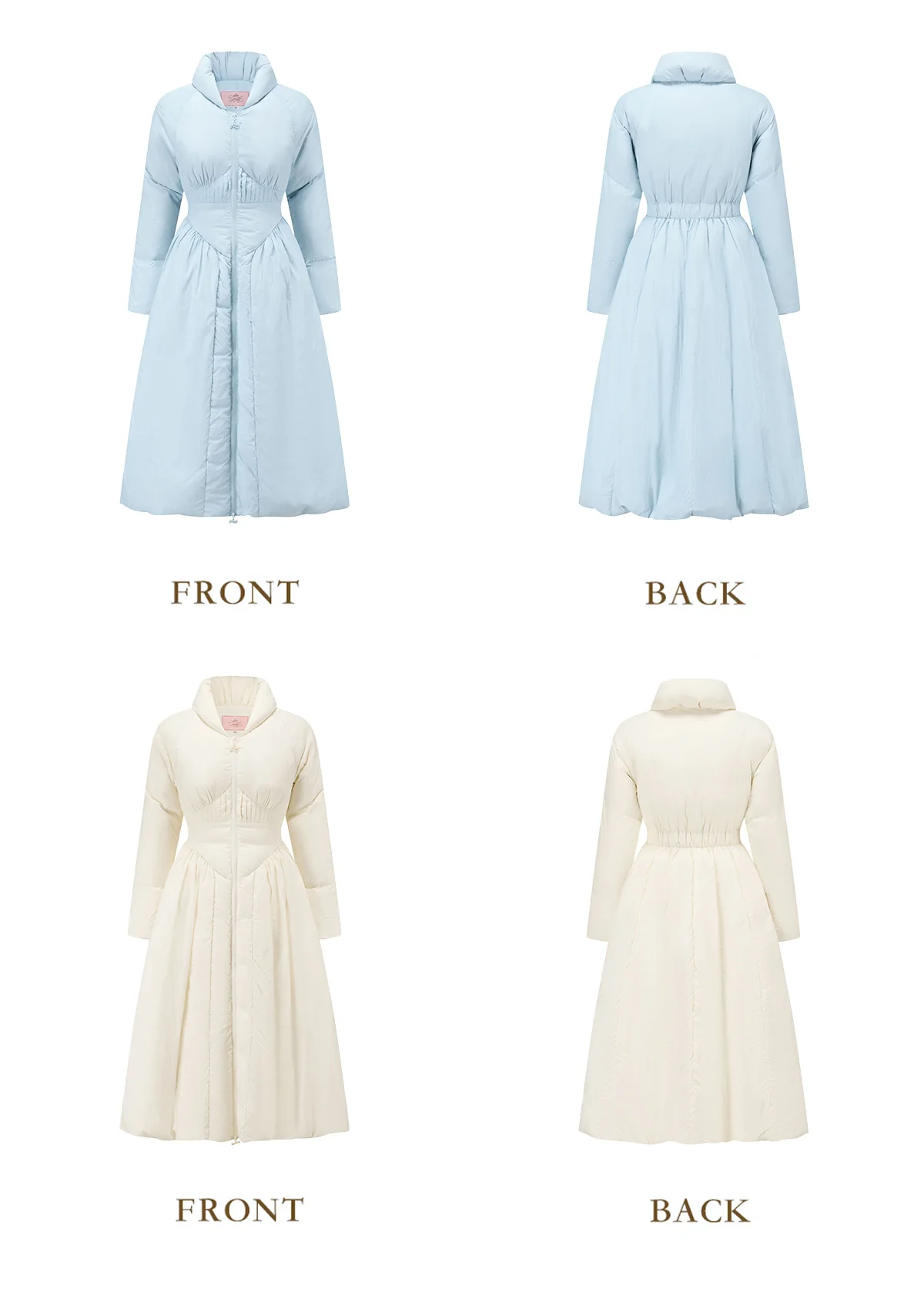 Sea Salt Chiffrette Down Jacket - Thrancidy