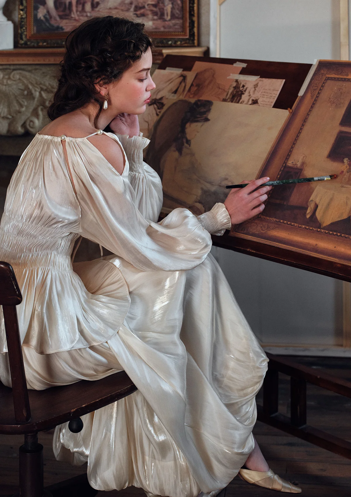 White Butterfly Flora Skirt - Thrancidy