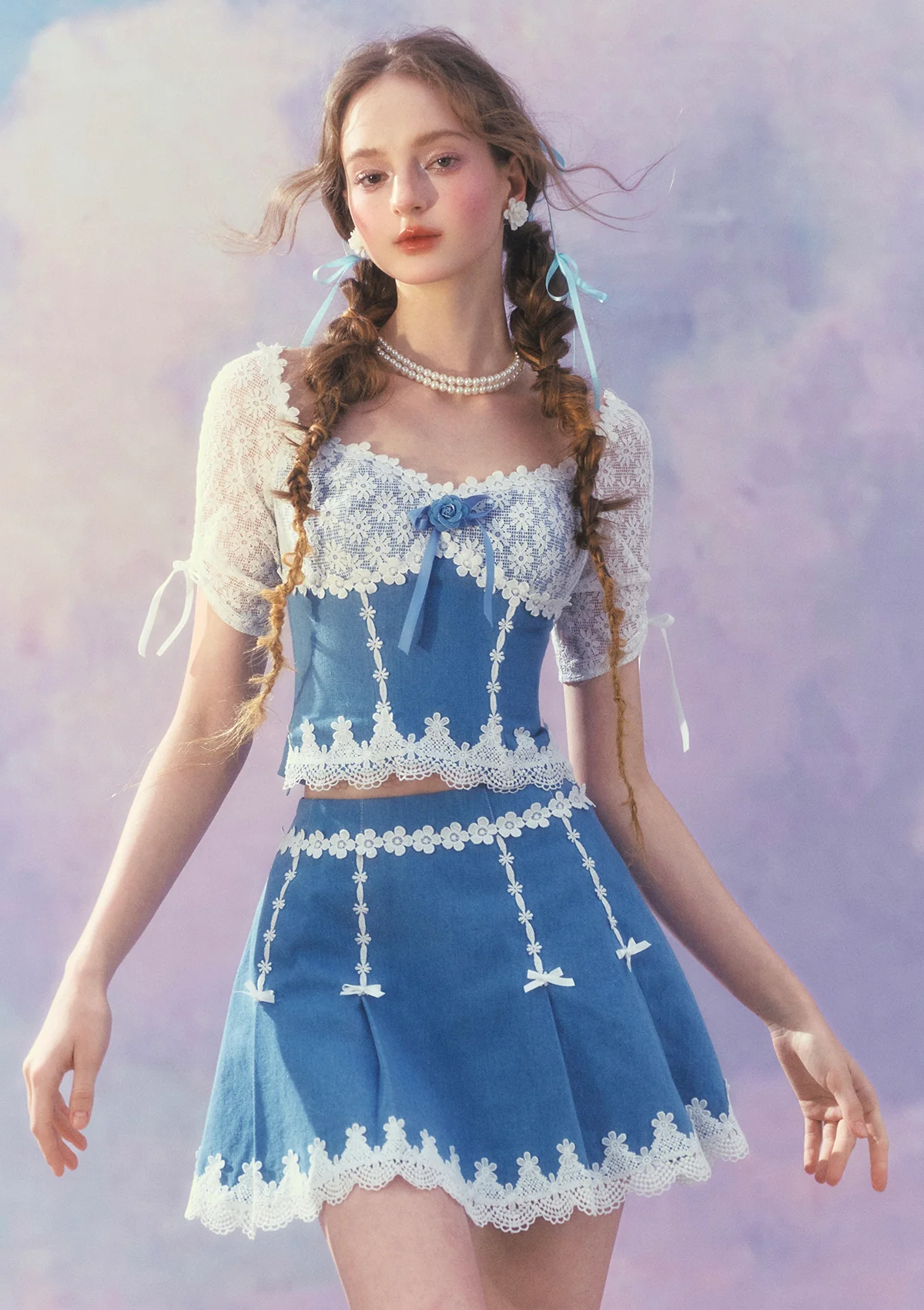 Dream Blue Coast Skirt - Thrancidy