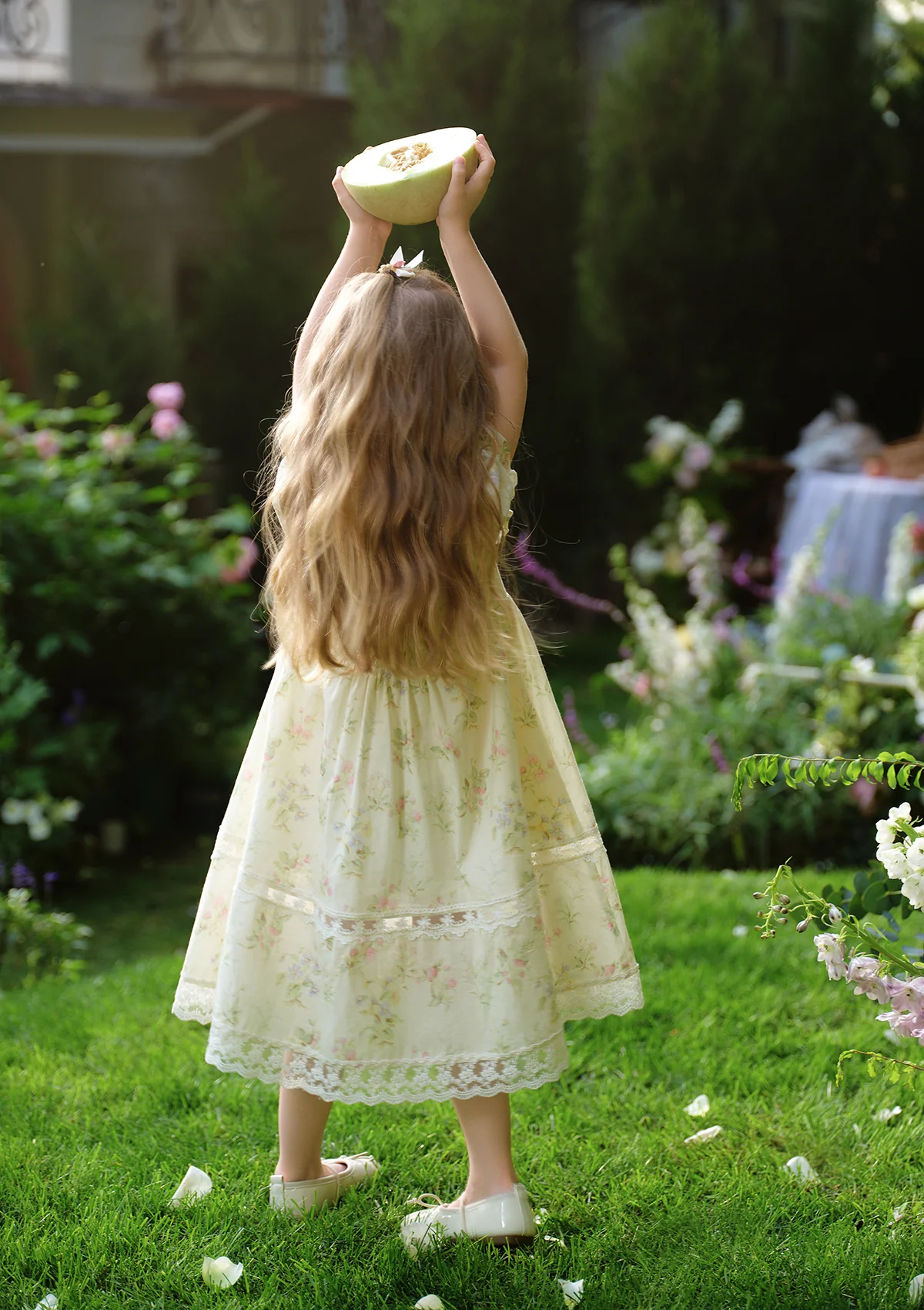 Toddler Girl Garden Tea Party Corset Dress - Thrancidy