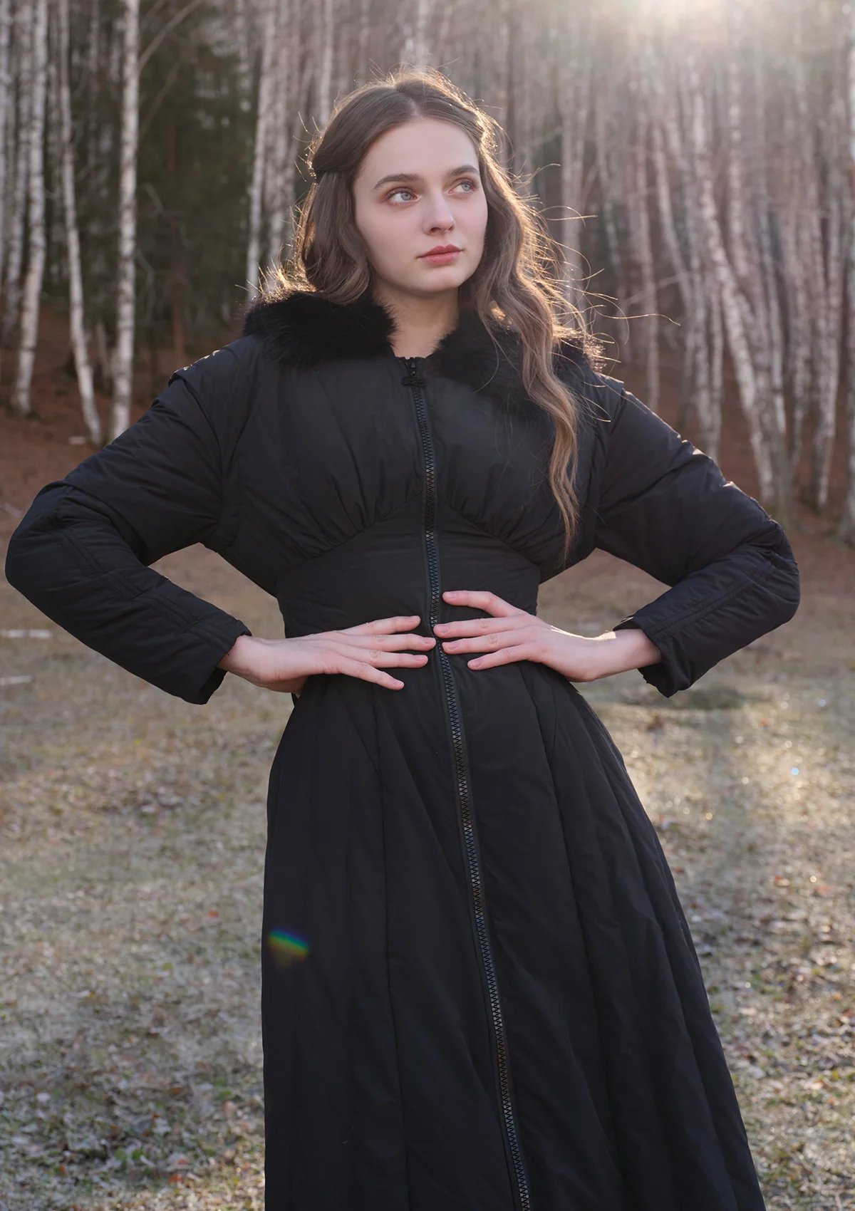 Paper Feather Down Coat(Black) - Thrancidy