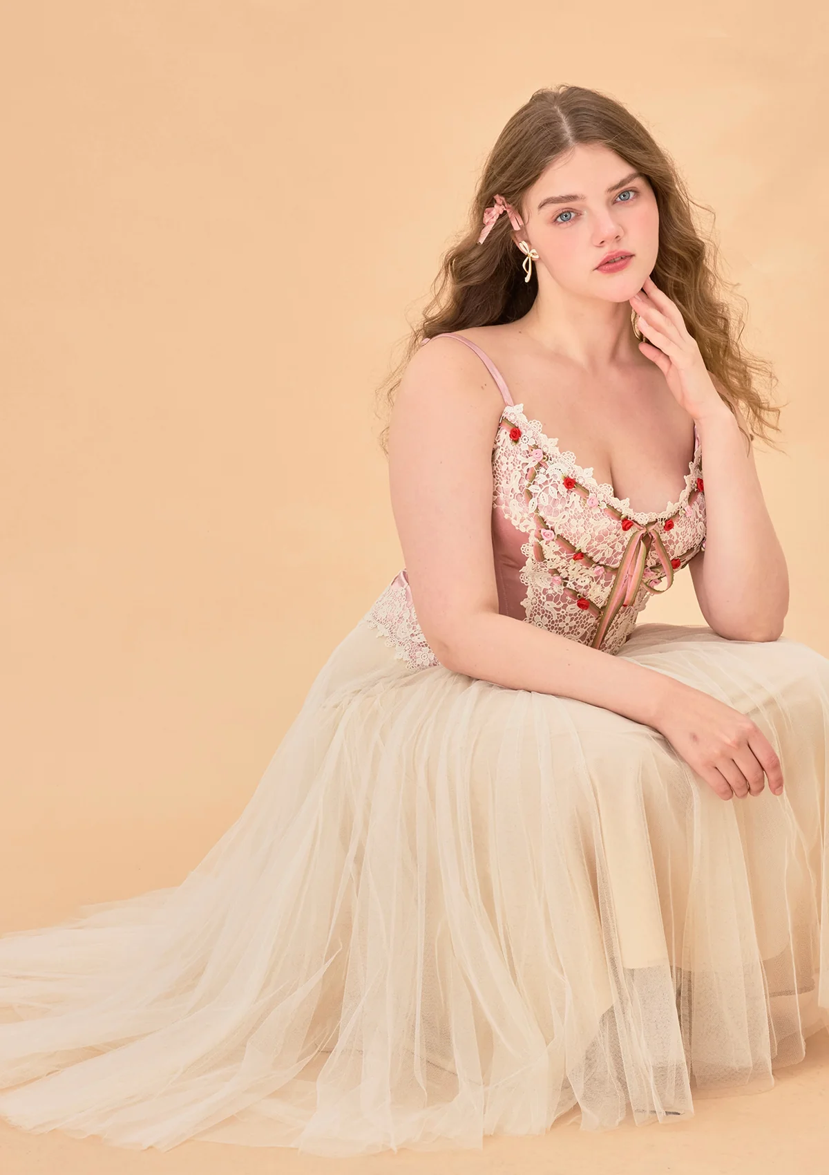 Curve & Plus Flower Fairy Corset - Thrancidy