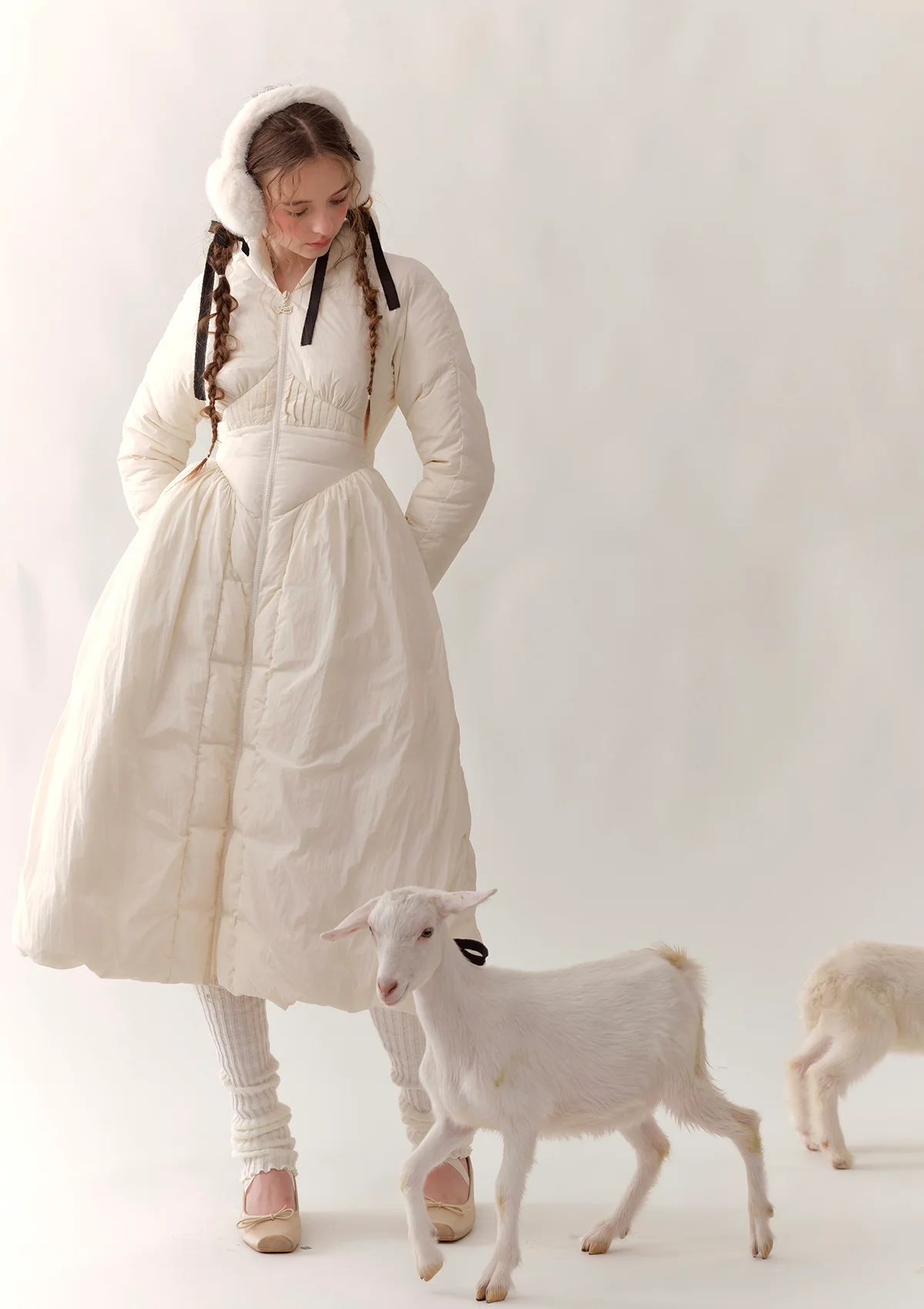 Sea Salt Chiffrette Down Jacket - Thrancidy