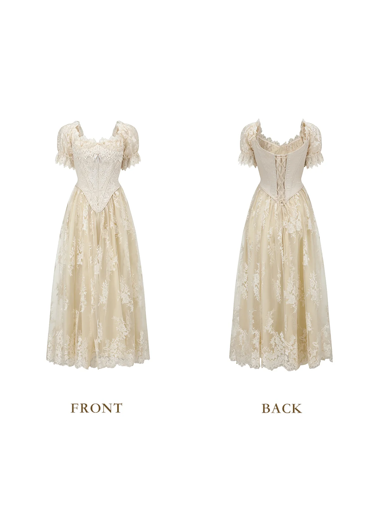 The Tear of Blossom and Candle Corset Dress - Thrancidy