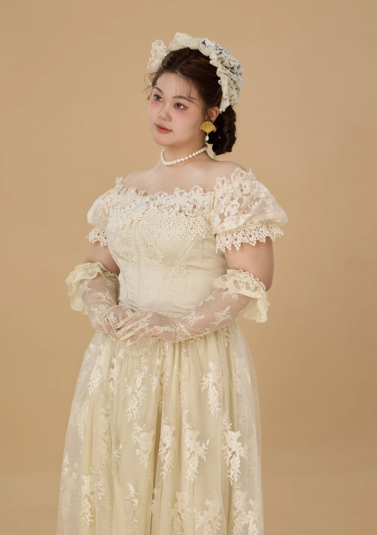 Curve & Plus The Tear of Blossom and Candle Corset Dress - Thrancidy