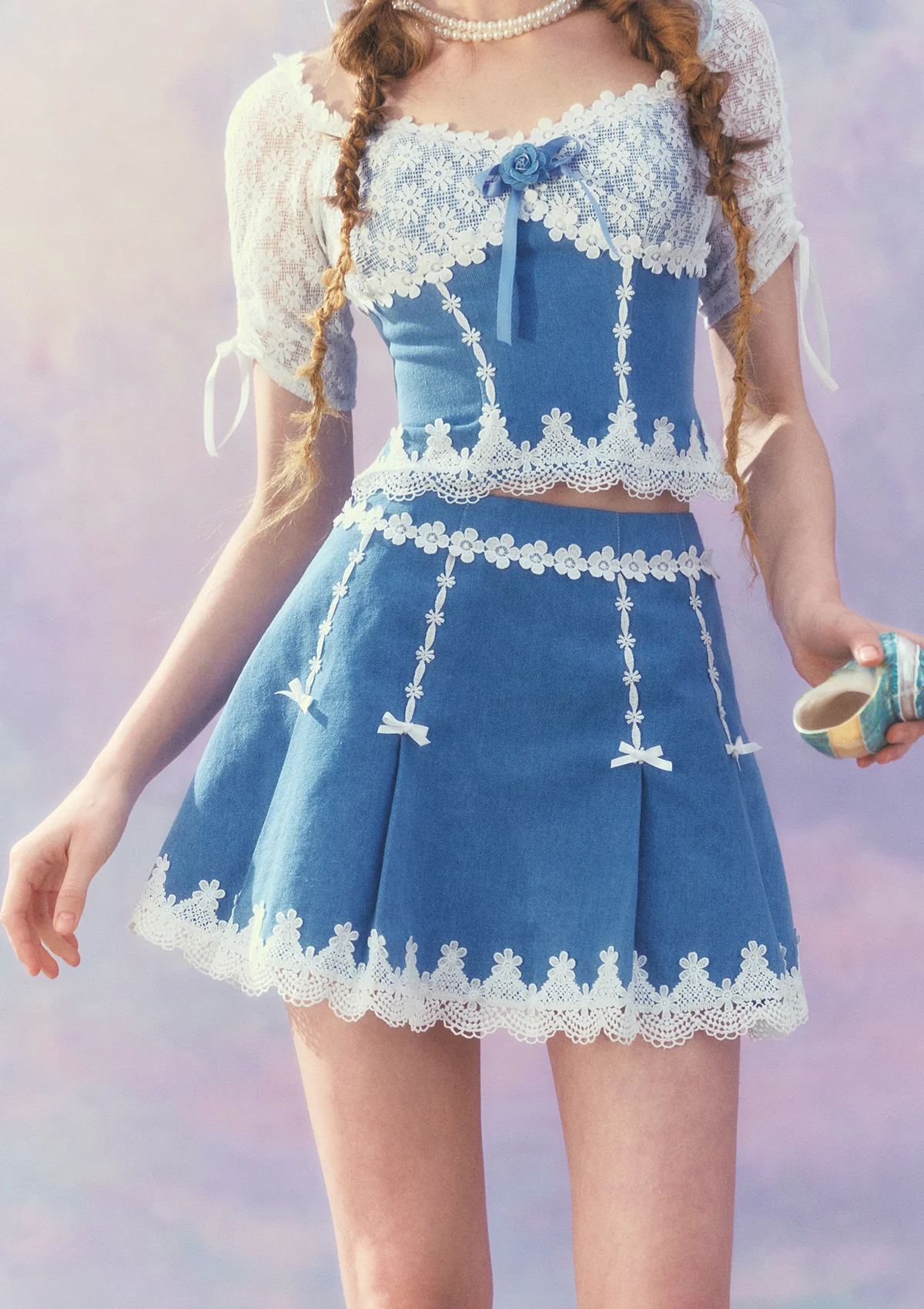 Dream Blue Coast Skirt - Thrancidy