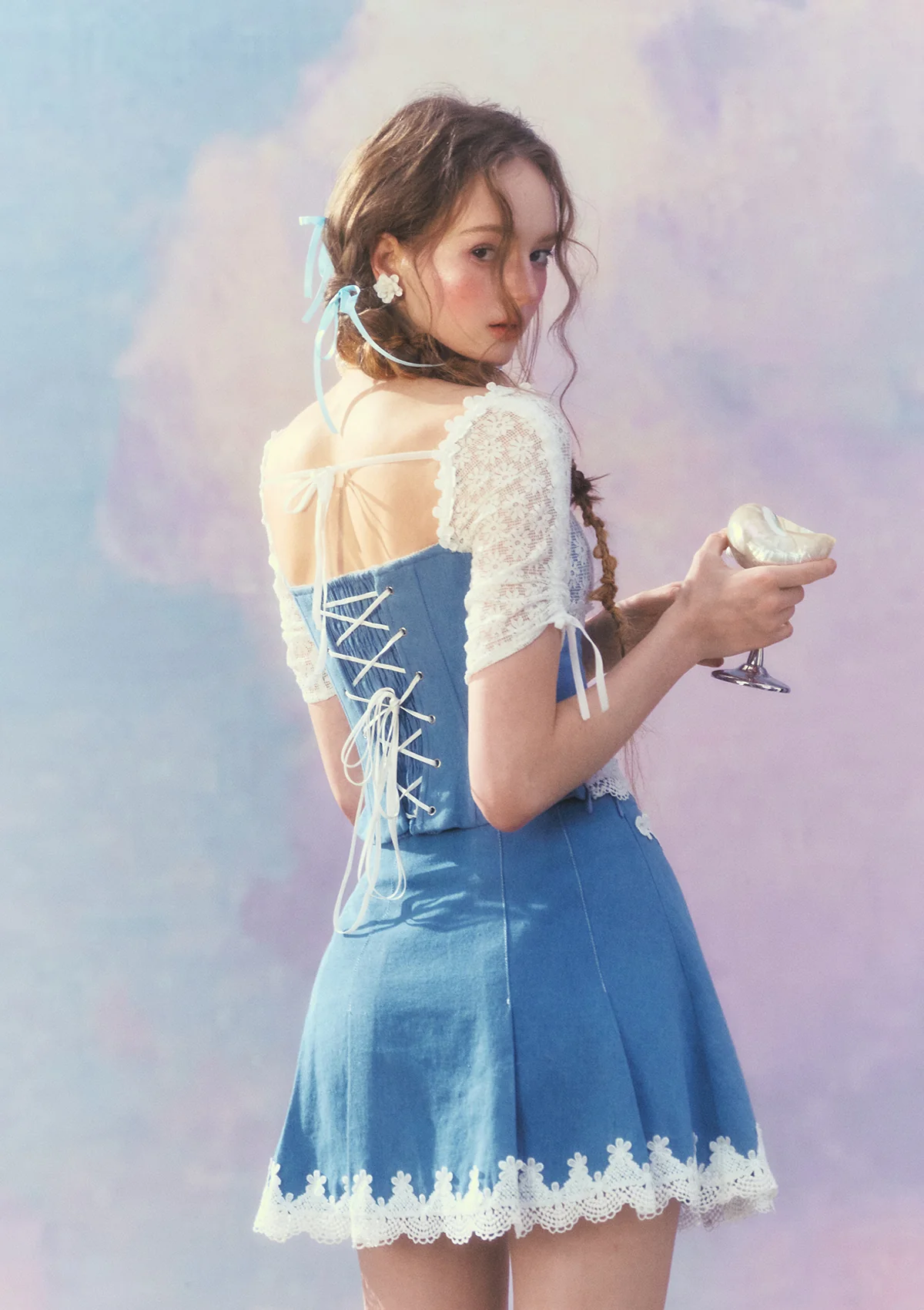 Dream Blue Coast Skirt - Thrancidy