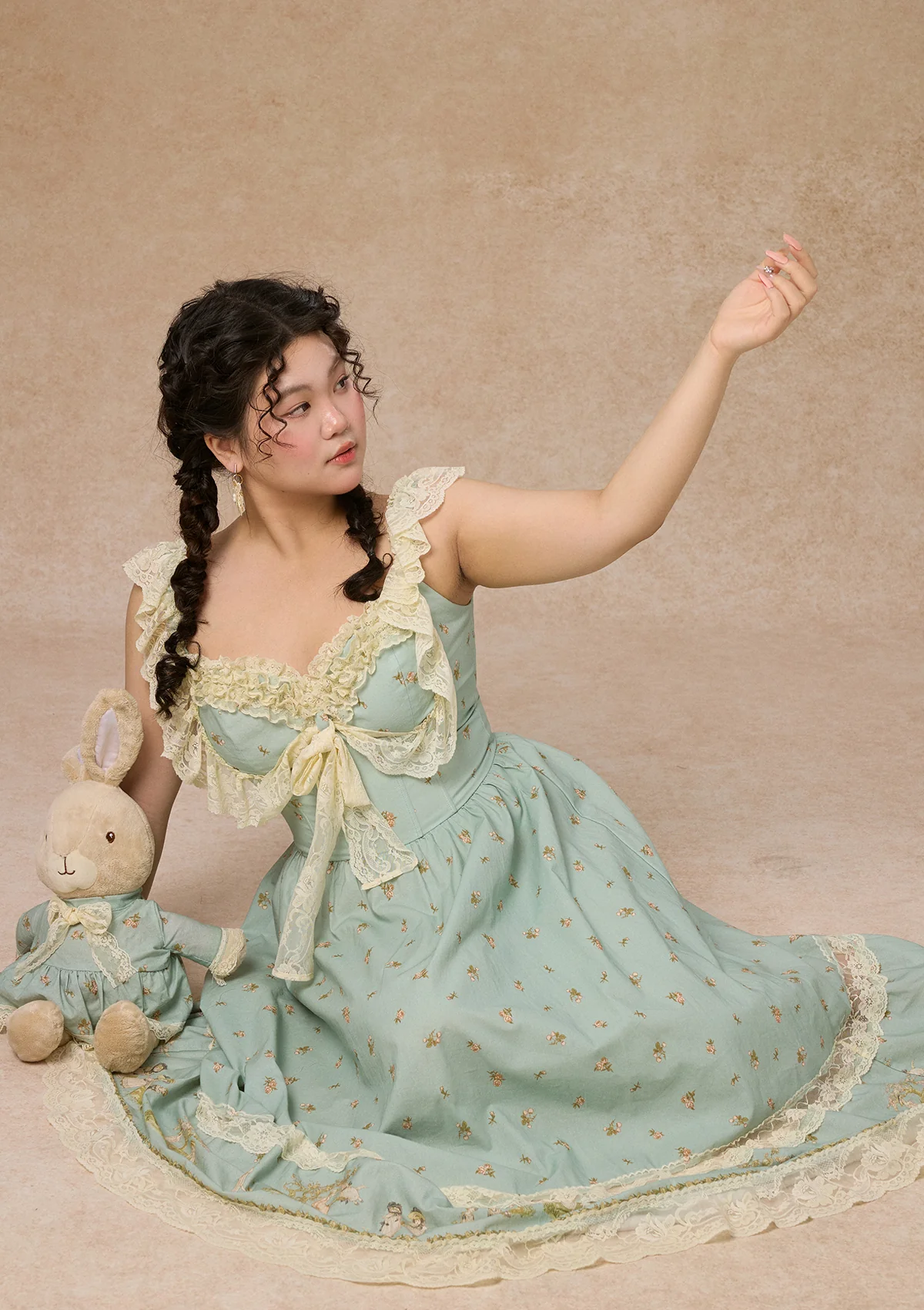 Curve&Plus Woodland Fairy Corset Dress (sleeveless) - Thrancidy