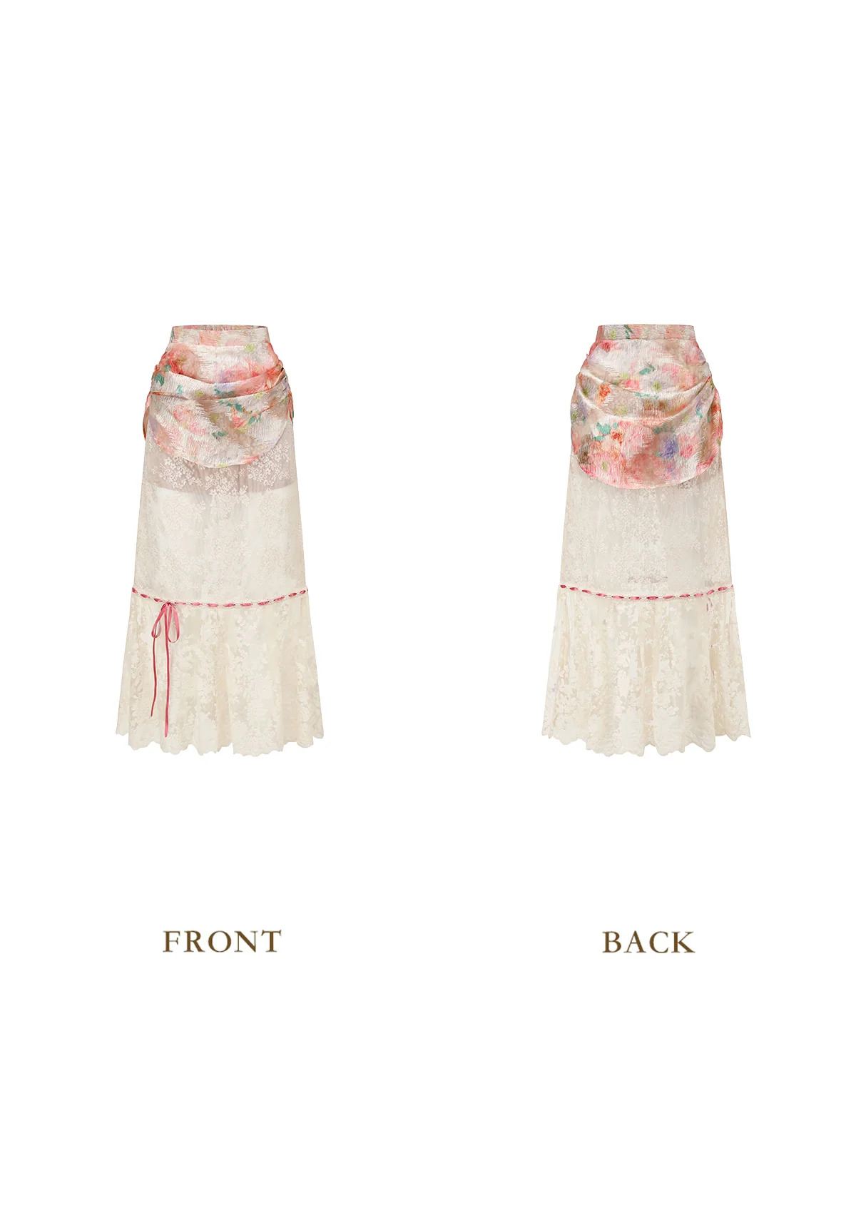 Floral Mirror Skirt - Thrancidy