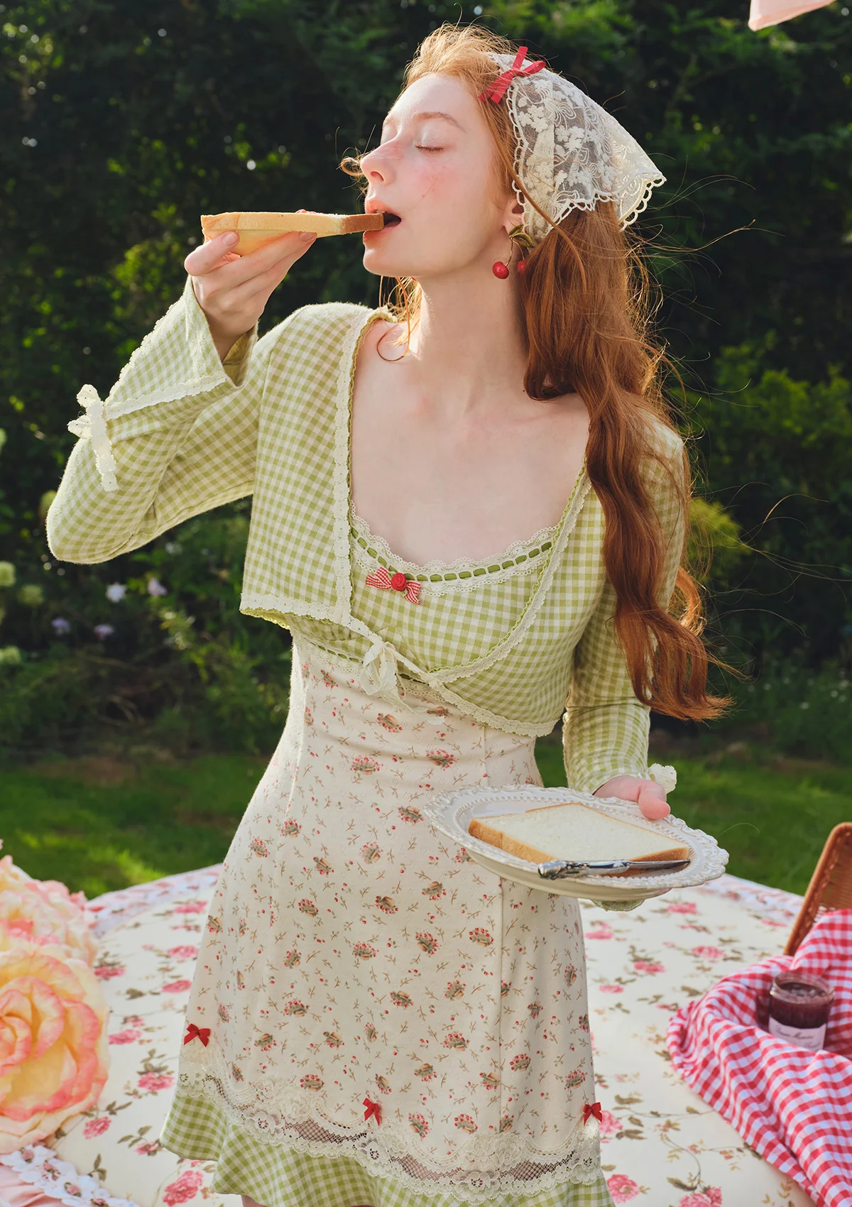 Matcha Red Bean Dress - Thrancidy