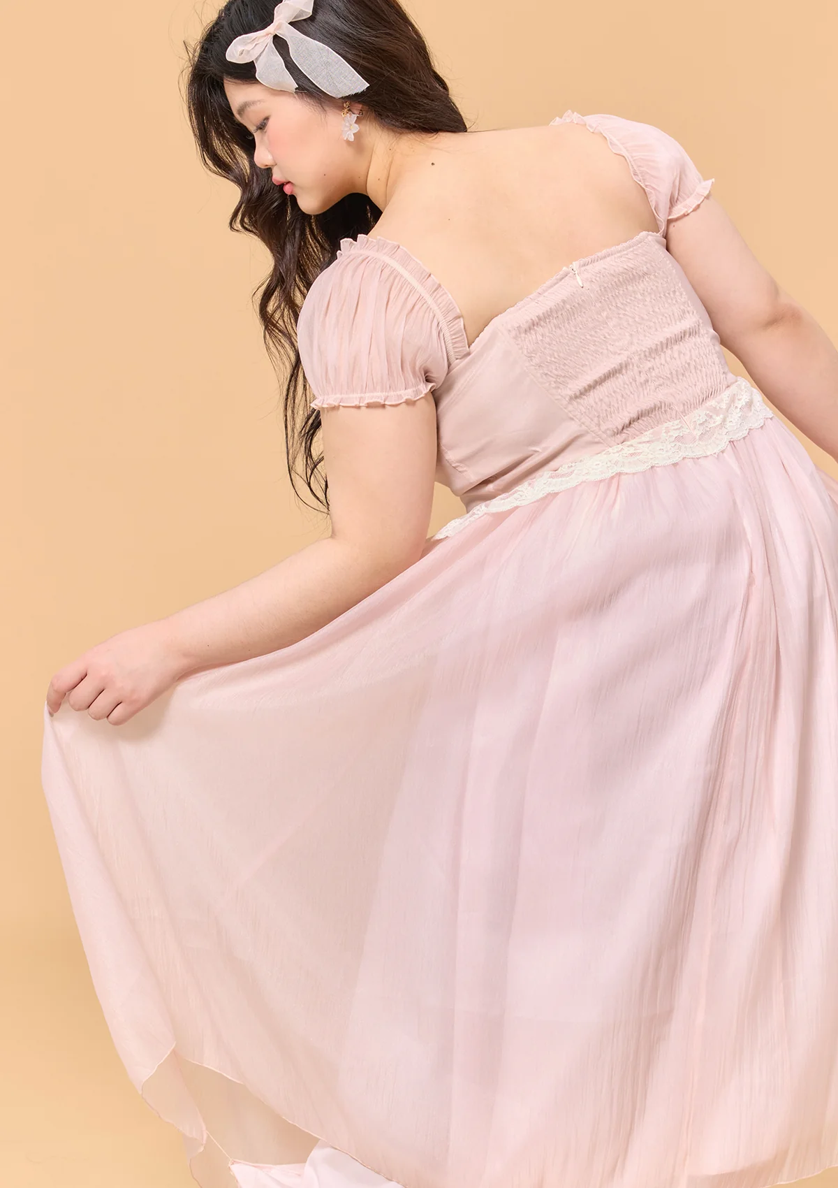 Curve & Plus Pink Mist Fairy Dress - Thrancidy